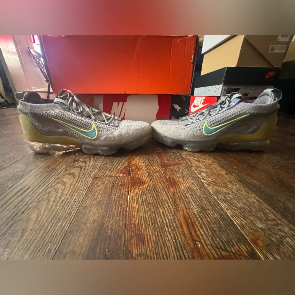 Nike AIR VAPORMAX 2021 FK Grey Size 10.5 Used - Picture 3 of 8